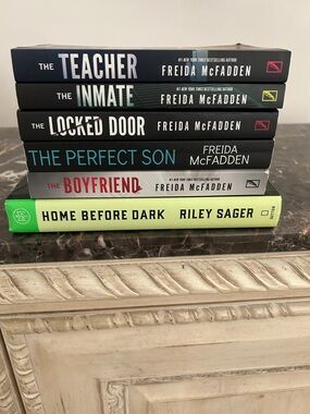 Stack of Six Thriller Paperbacks - Riley Sager & Freida McFadden